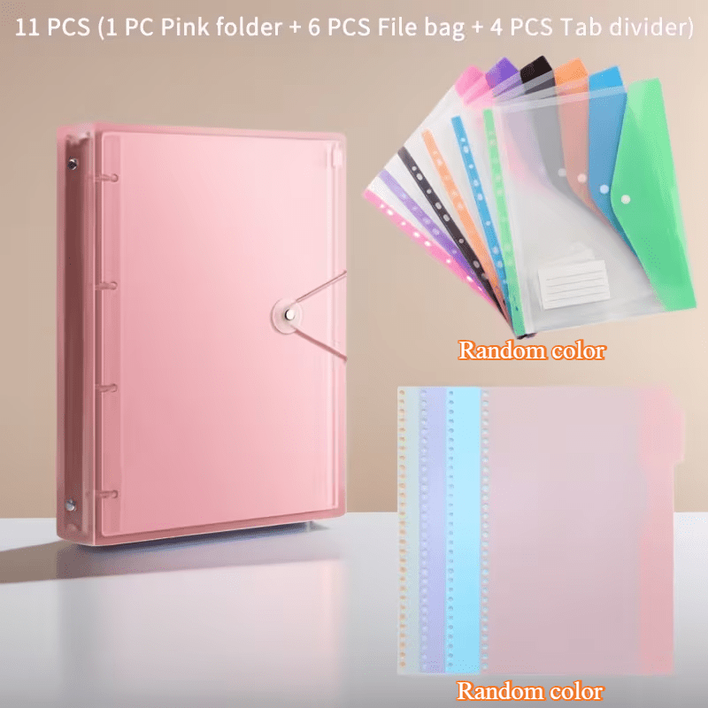 11Pcs A4 Loose Leaf Folder Set - Document Scanner Portable 评论和价格