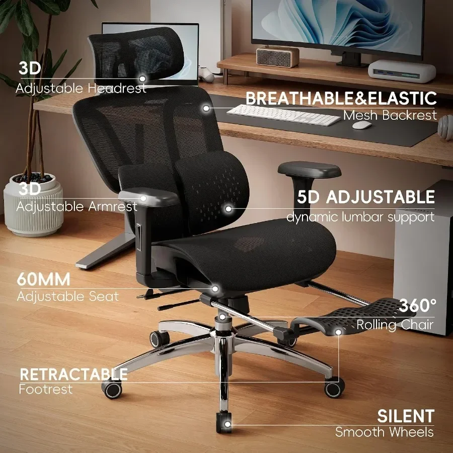 Ergonomic Office Chair with Fo - Ergonomic Office Chair 评论和价格