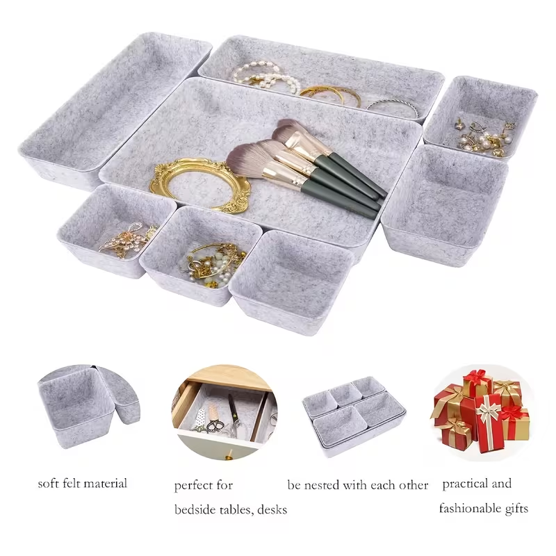 Drawer Felt Storage Box Soft D - Home Office Work Table 评论和价格