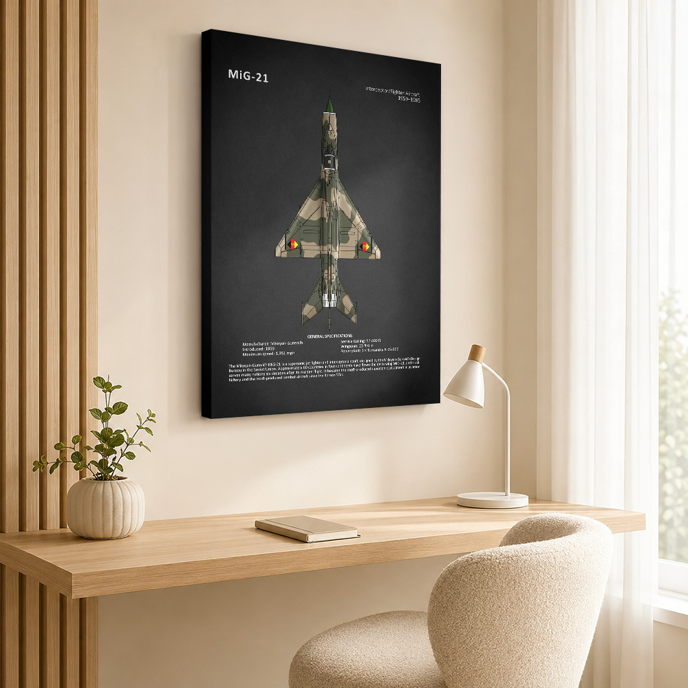 MiG21 Fighter Aircraft Gallery - Home Office Layout 评论和价格