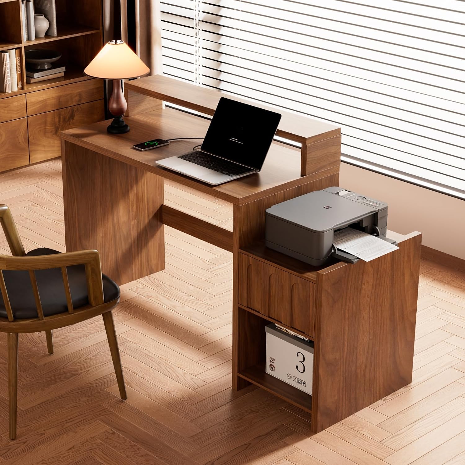 60 Inch Executive Desk with Dr - Home Office Work Table 评论和价格