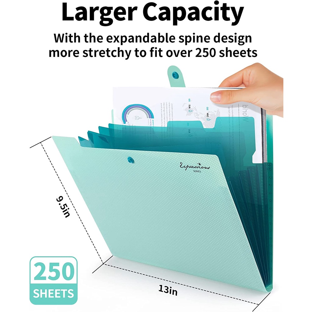 Expanding File Folder,5 Pocket - Document Scanner Portable 评论和价格