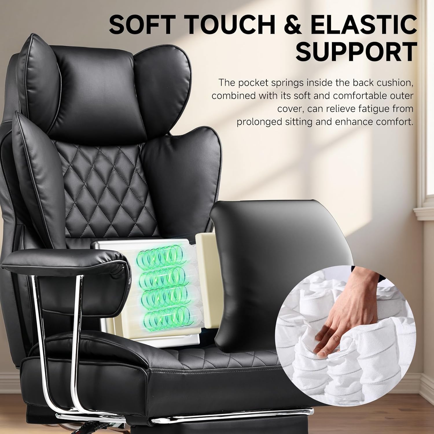 Big and Tall Office Chair with - Ergonomic Office Chair 评论和价格