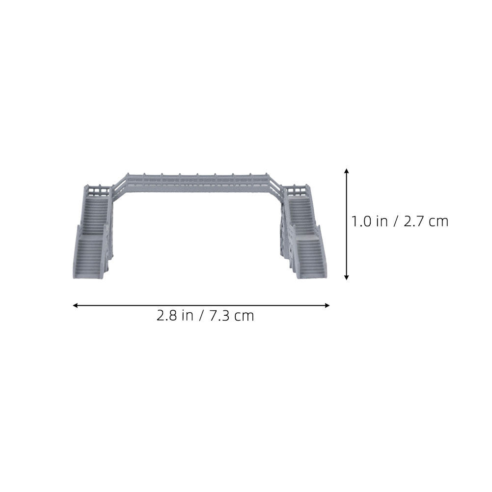 2Pcs 1:87 Scale Footbridge Min - Home Office Layout 评论和价格