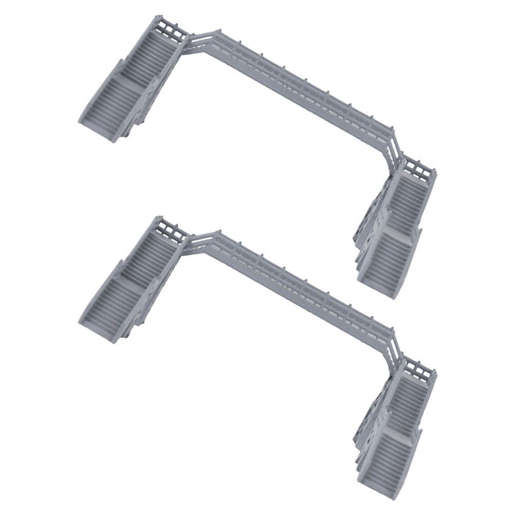 2Pcs 1:87 Scale Footbridge Min - Home Office Layout 评论和价格